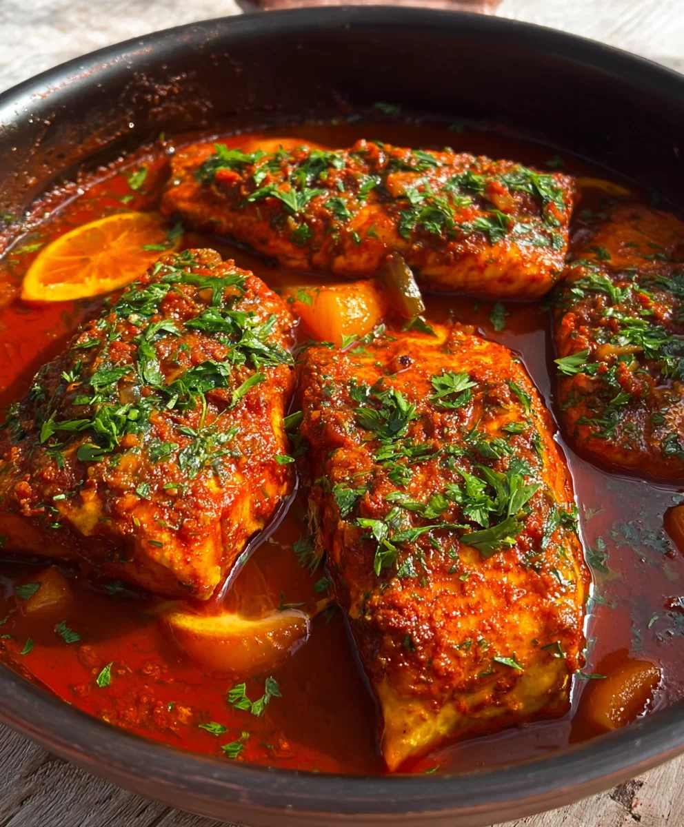 Spicy Moroccan Fish - Rich Sauce Recipe