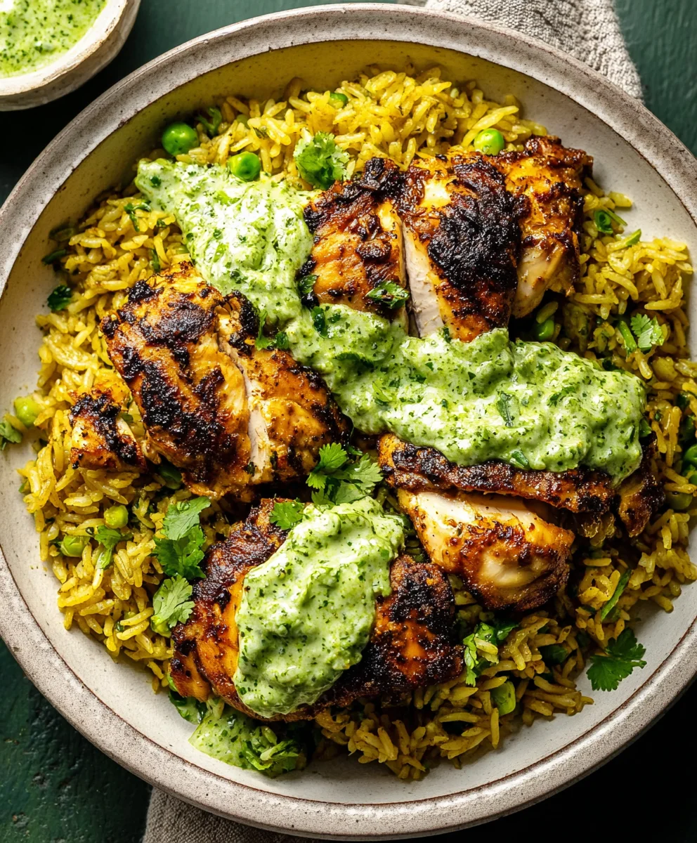 Peruvian Beef and Rice Green Sauce Recipe