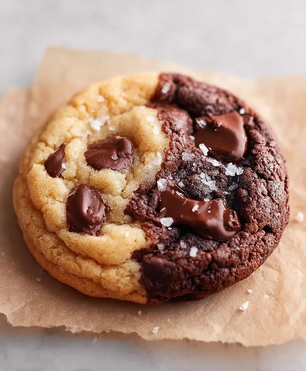 Chewy Brookie Cookies - Decadent Brownie Chocolate Chip Mashup