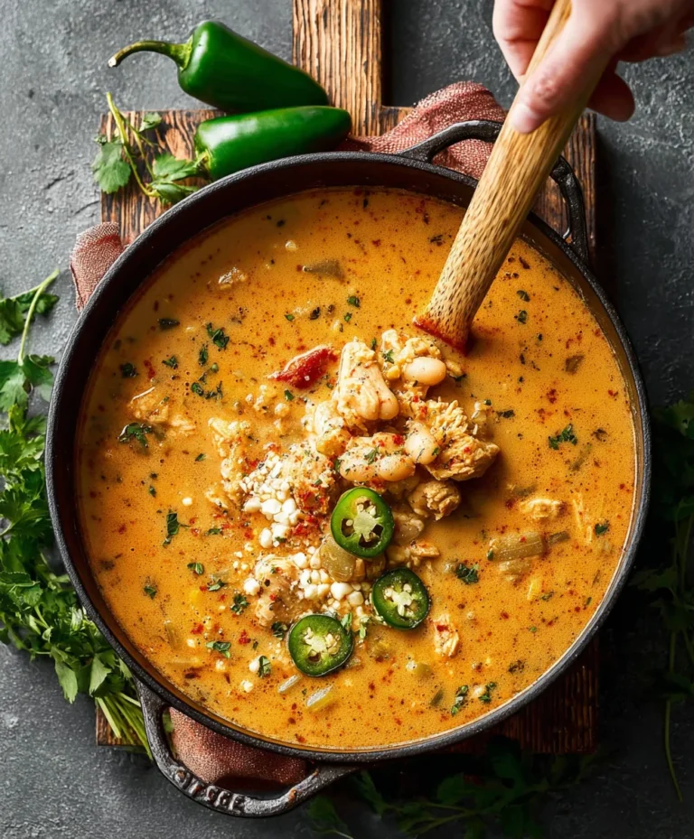Spicy Cajun White Chicken Chili-Easy Recipe