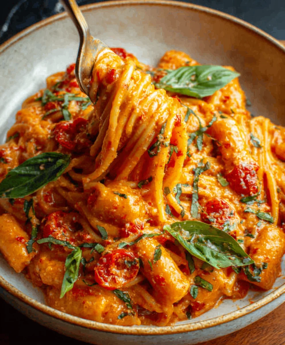 Creamy Tomato Garlic Pasta- Easy & Delicious Recipe