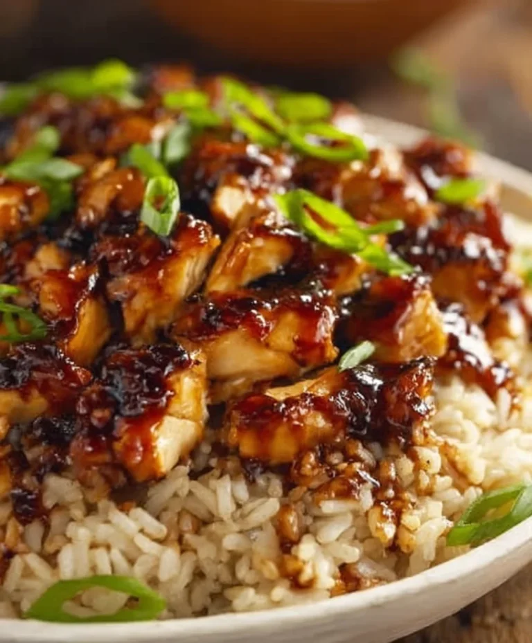 Easy Honey BBQ Chicken Rice Recipe-Dinner
