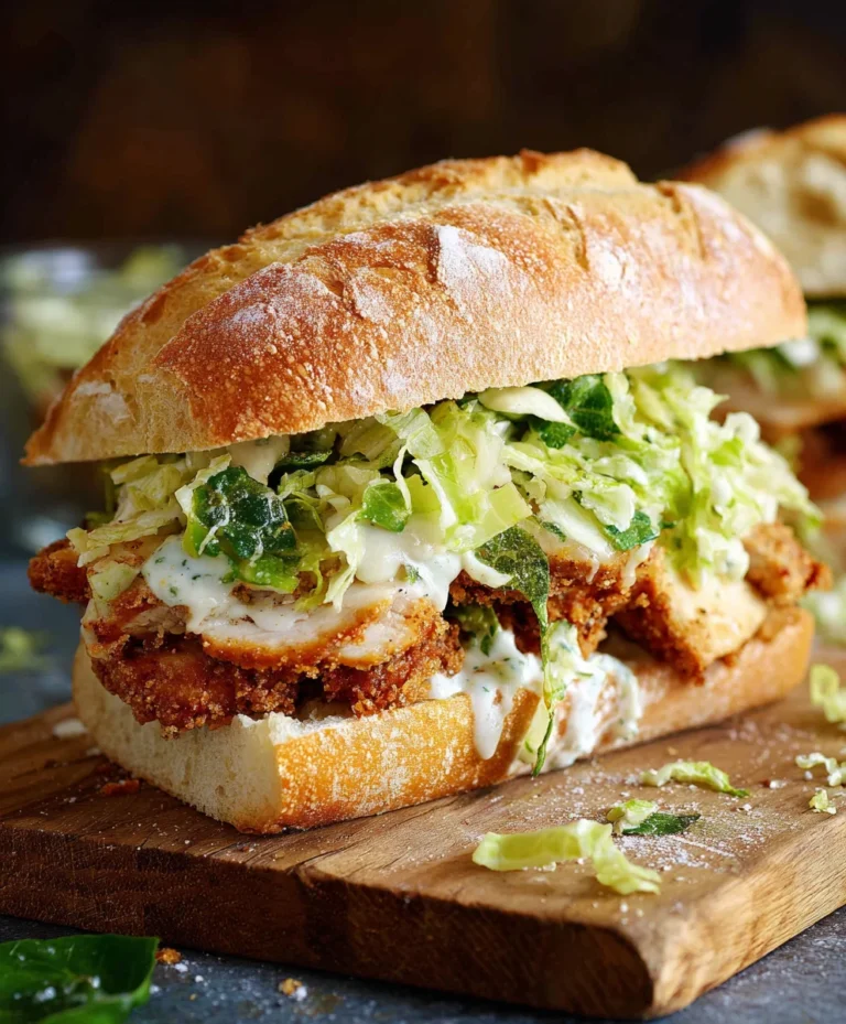 Crispy Chicken Caesar Sandwich- Best Ever Recipe