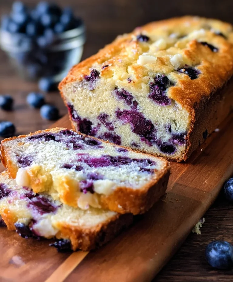 Blueberry Cream Cheese Bread- Easy & Delicious Loaf