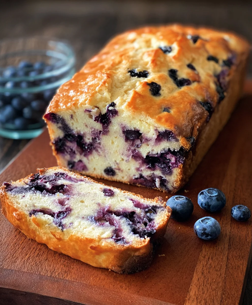 Blueberry Cream Cheese Bread- Easy & Delicious Loaf