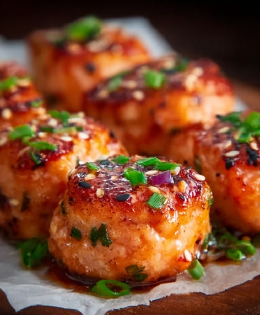 Bang Bang Salmon Bites - Spicy Easy Salmon Recipe