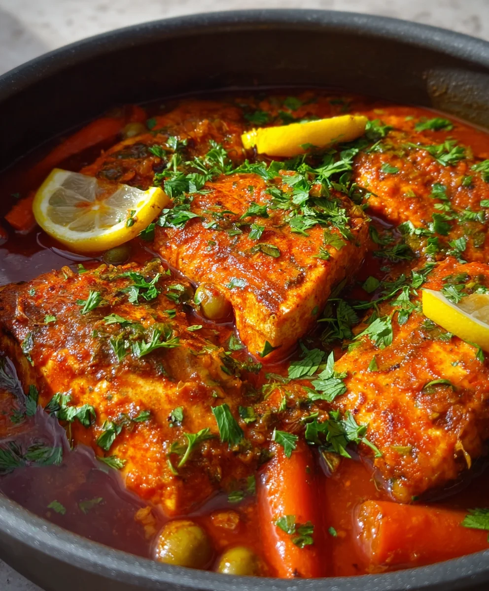 Spicy Moroccan Fish - Rich Sauce Recipe