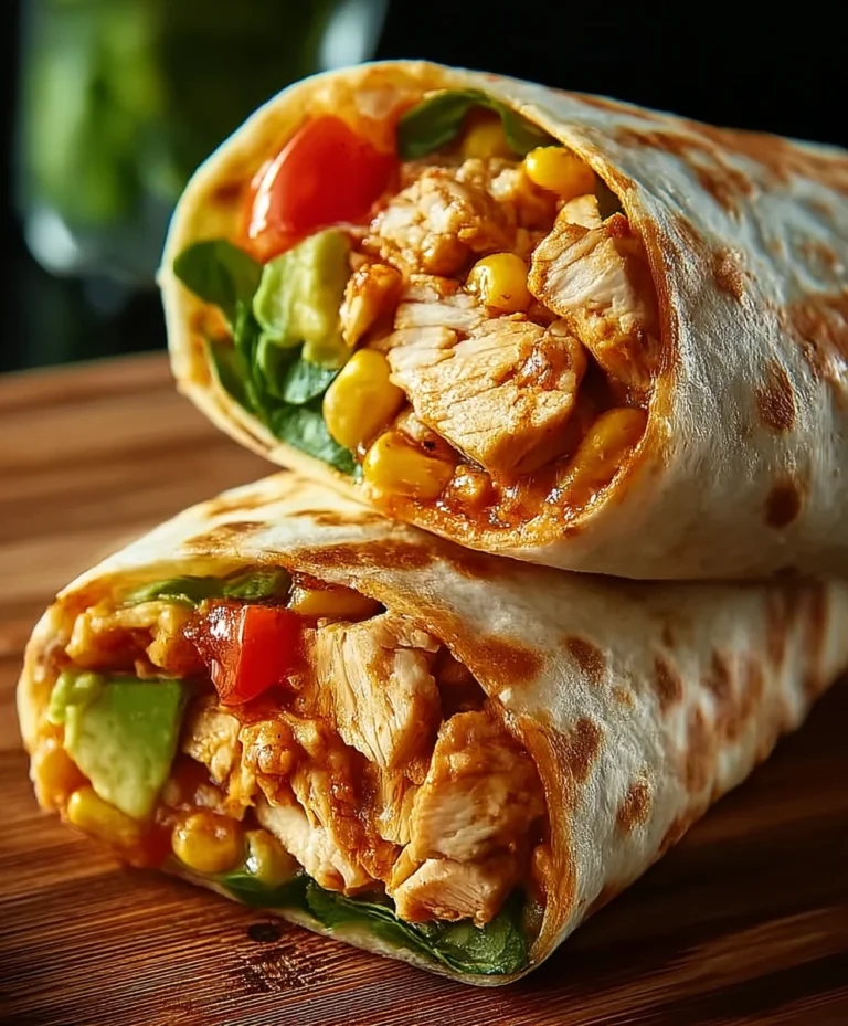 Crunchy Southwestern Chicken Wrap Recipe – Easy & Delicious