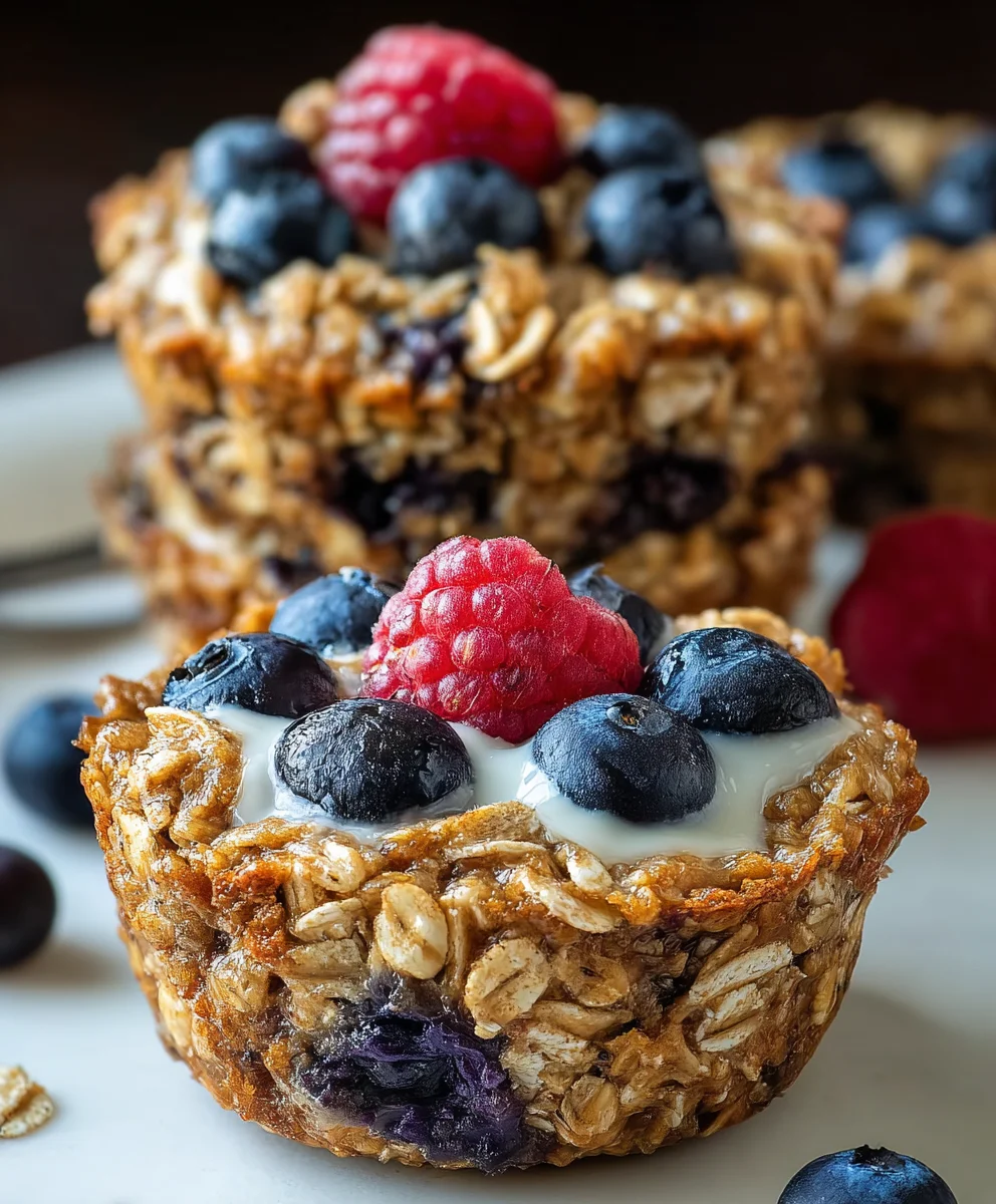 Baked Oatmeal Breakfast Cups - Easy Healthy Grab-and-Go