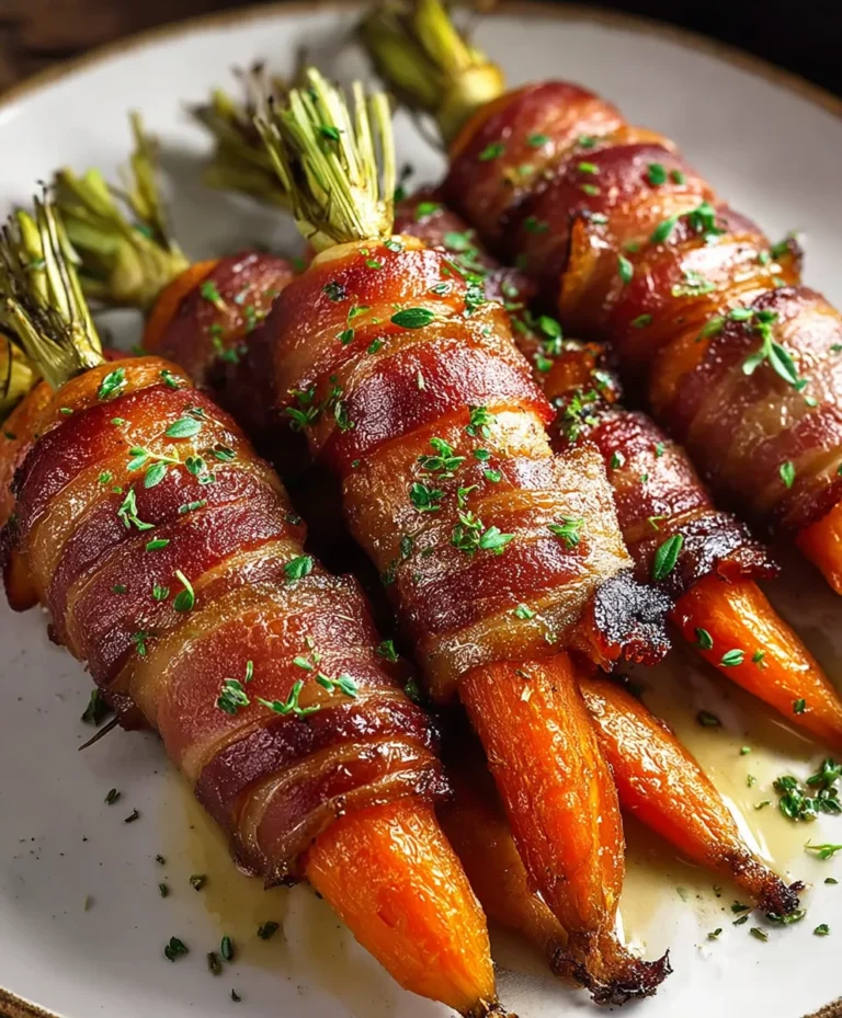 Beef Bacon-Wrapped Beef Carrots – Savory & Delicious