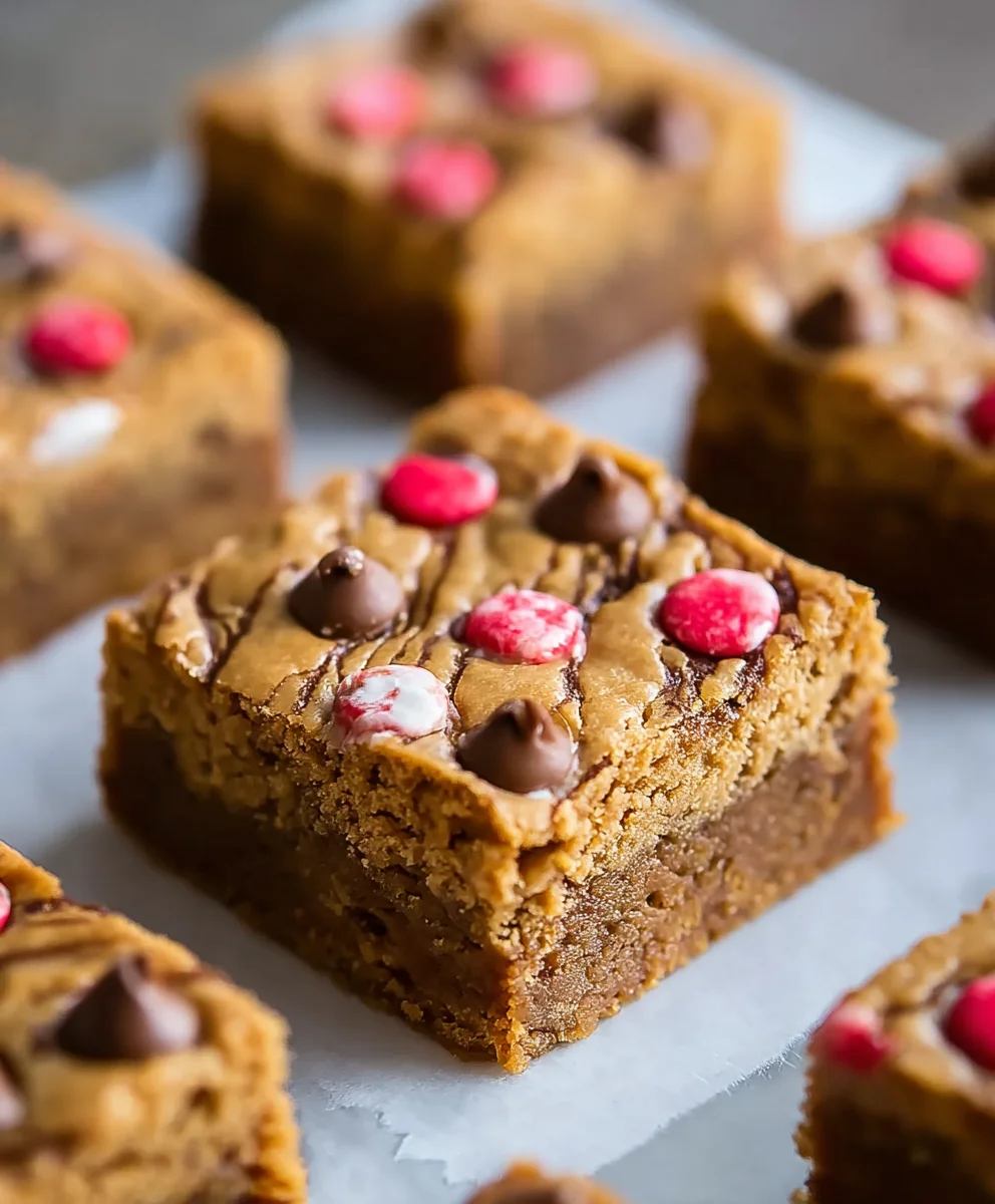 Non-Non-Non-Alcoholic Alternativeic Vnon-alcoholic alentine Peanut Butter Blondies-Treats