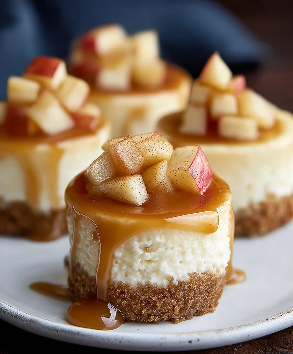 Easy Apple Mini Cheesecakes - Delicious Bites