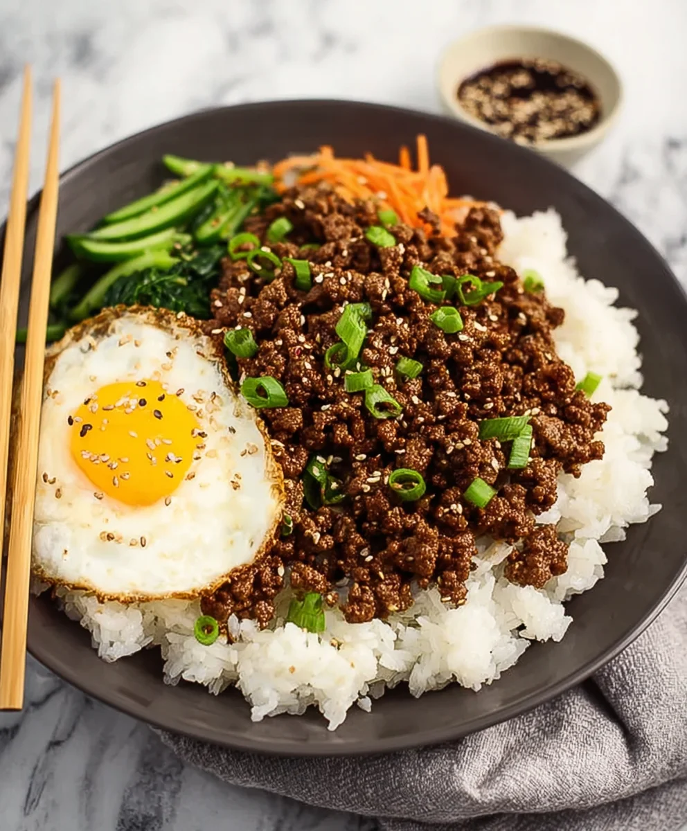 Quick Korean Ground Beef Bowl Easy Weeknight Meal