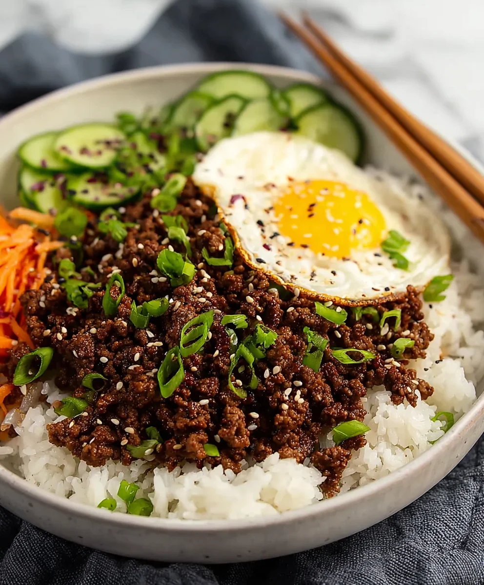 Quick Korean Ground Beef Bowl Easy Weeknight Meal