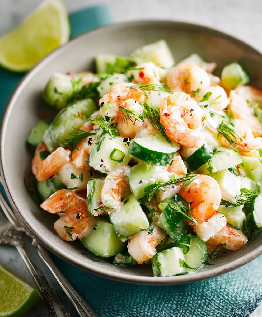 Refreshing Cucumber Shrimp Salad Recipe - Easy & Delicious
