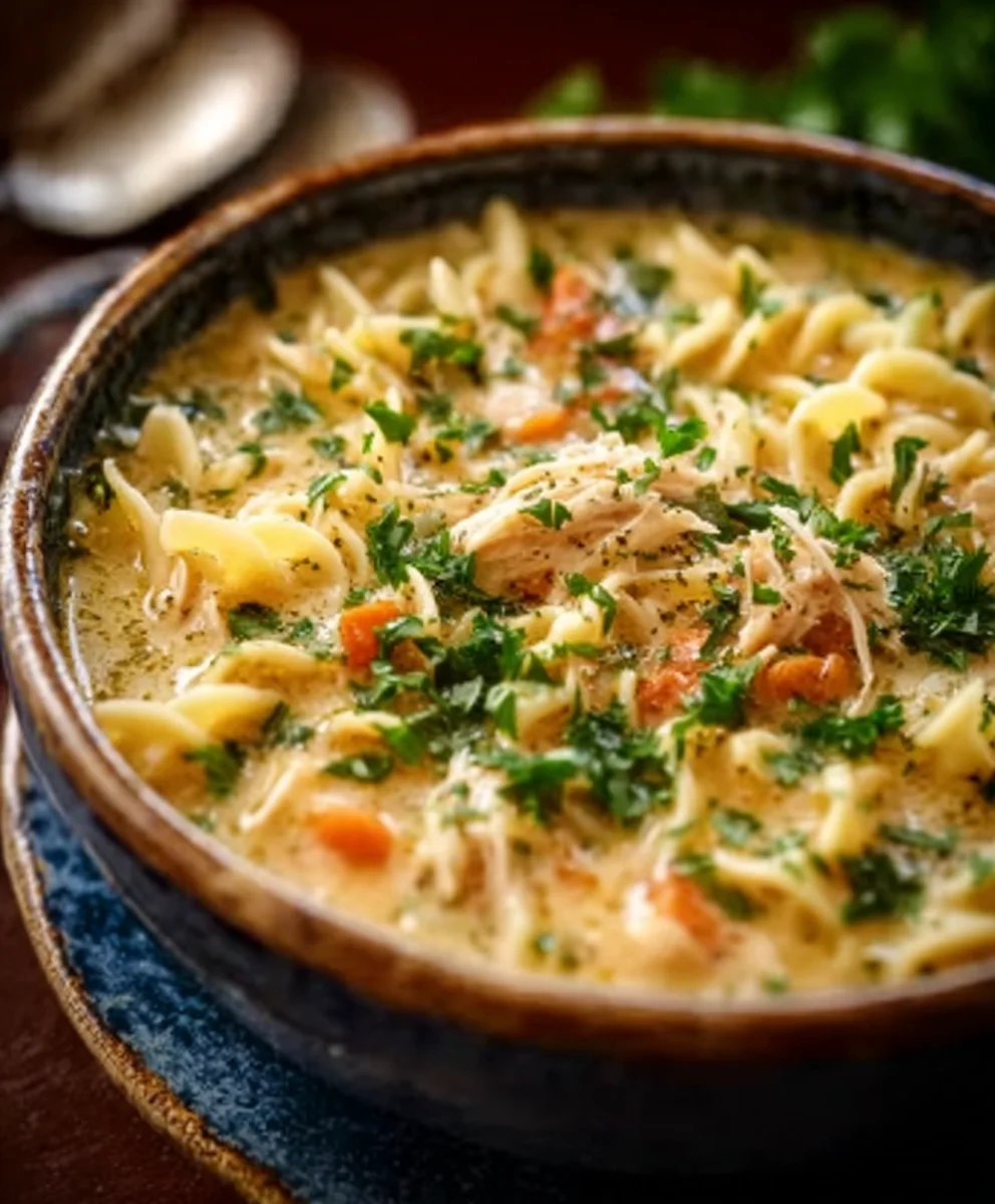 Crack Chicken Noodle Soup-Creamy Comfort Food