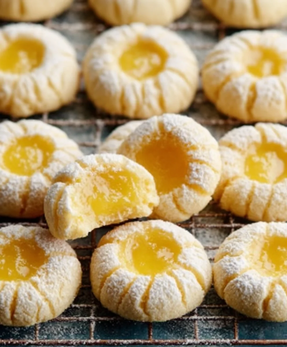 Lemon Thumbprint Cookies-Sweet & Zesty Treats