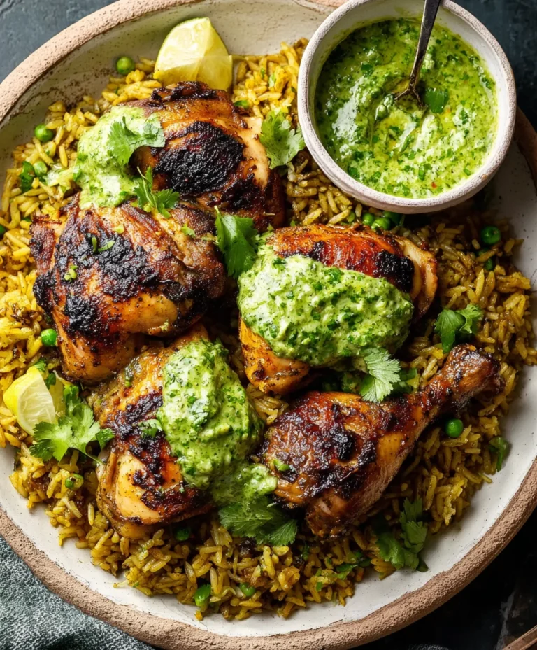 Peruvian Beef and Rice Green Sauce Recipe