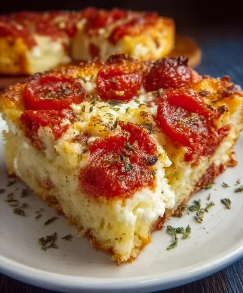 Pizza Cottage Cheese Bake - Easy & Delicious