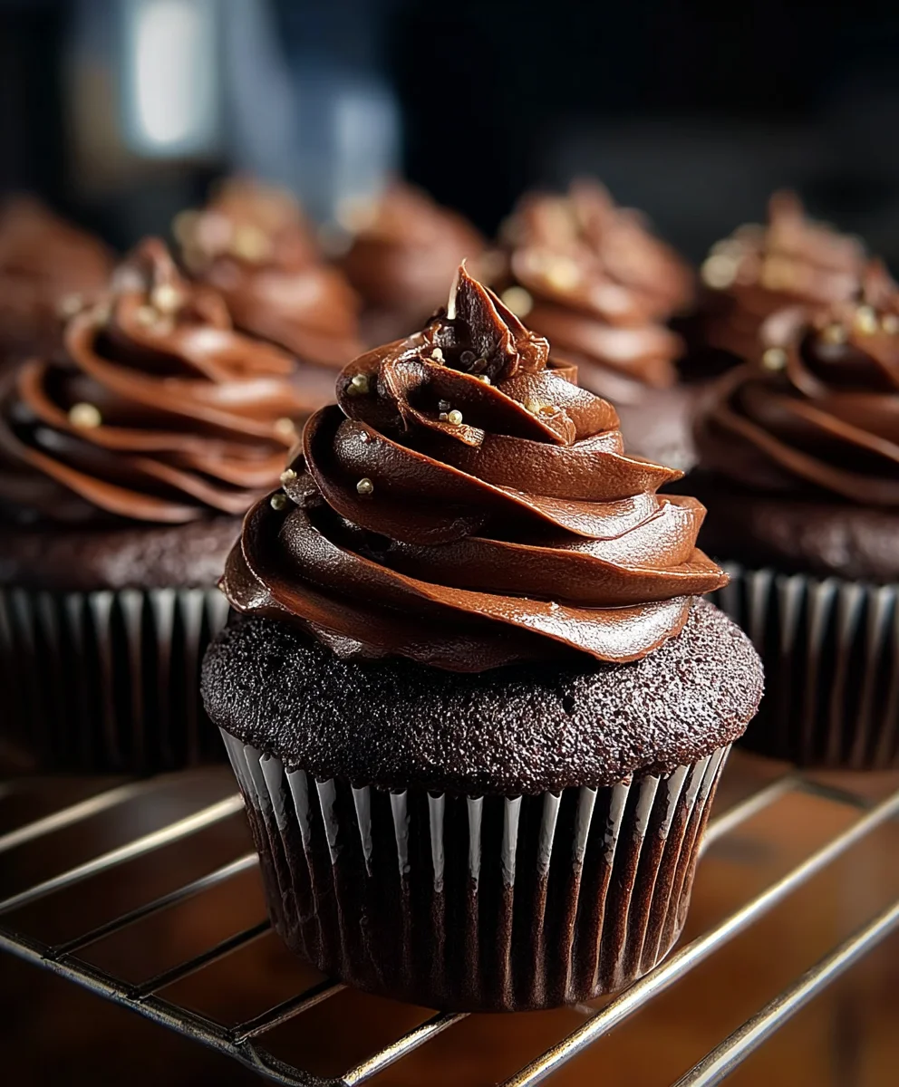 Decadent Chocolate Fudge Cupcakes-Rich & Easy Recipe