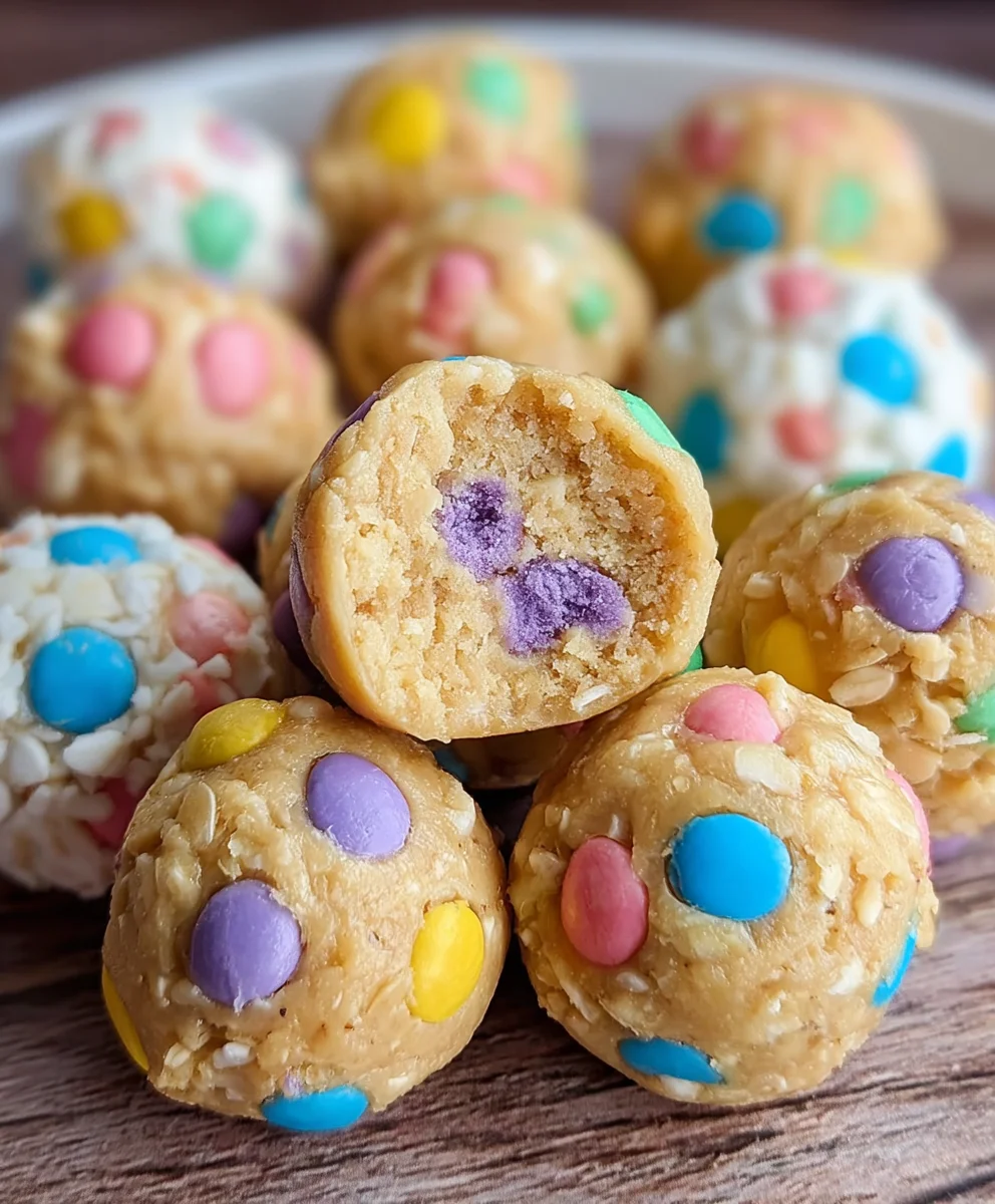 Easter Egg Cookie Dough Bites-No Bake Treat