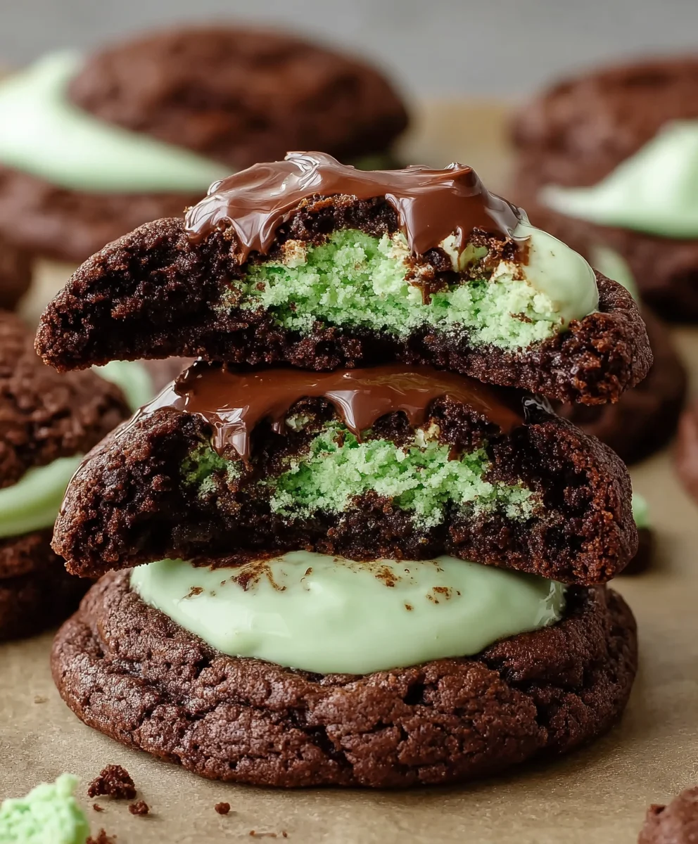 Easy Grasshopper Cake Mix Cookies - Quick Dessert
