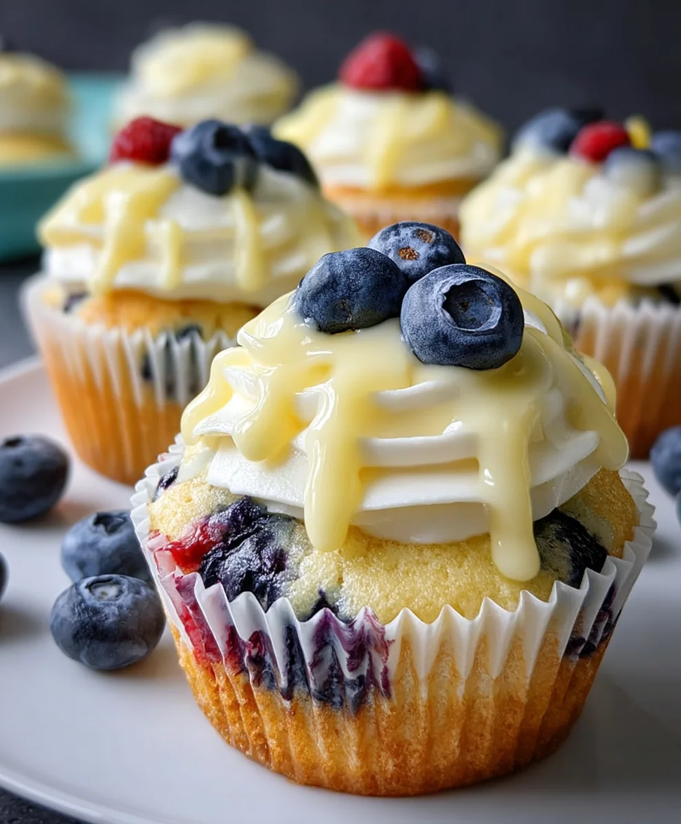 Lemon Berry Cupcakes - Summer Sweet Treat