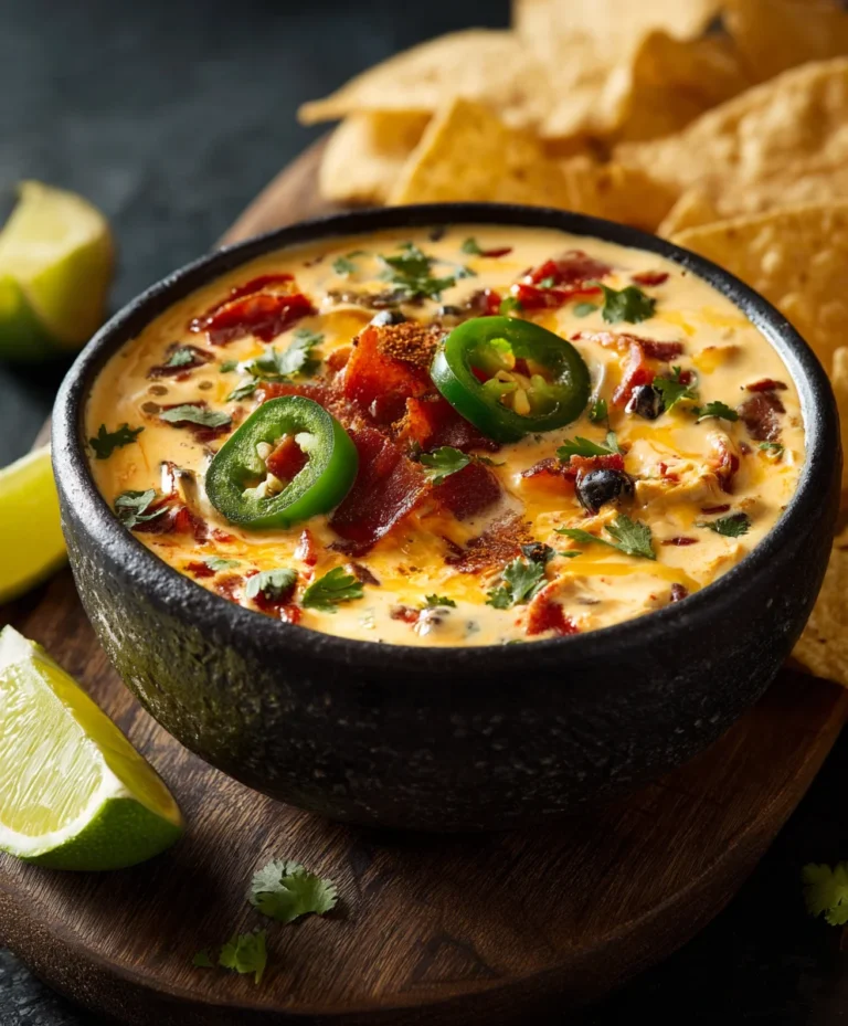 Easy Cowboy Queso Dip Recipe-Spicy Beef Sausage