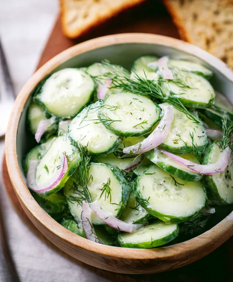 Cucumber Dill Salad – Refreshing & Easy Recipe
