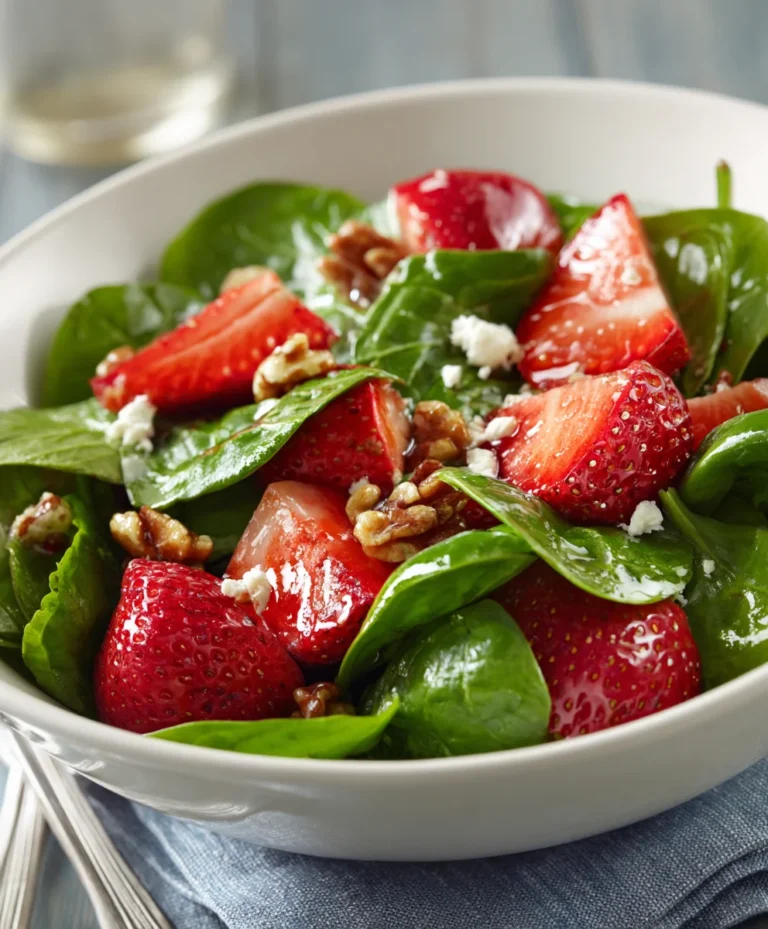 Quick Strawberry Spinach Salad Recipe