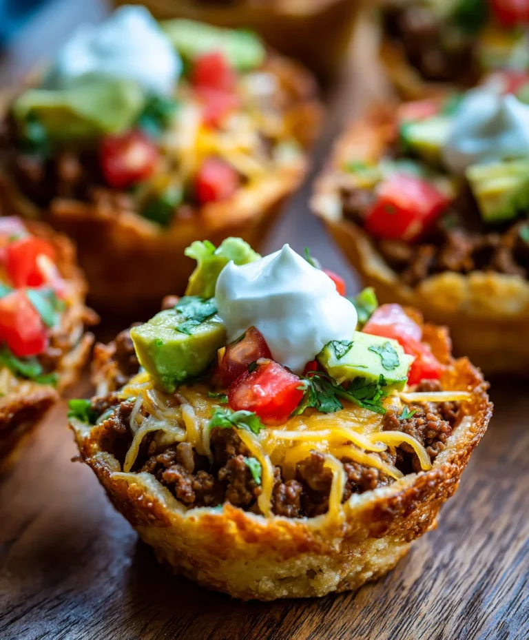 Easy Beef Taco Cups- Quick & Delicious Family Meal