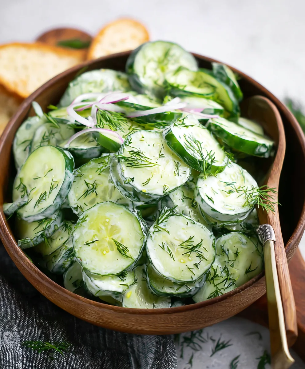 Cucumber Dill Salad - Refreshing & Easy Recipe