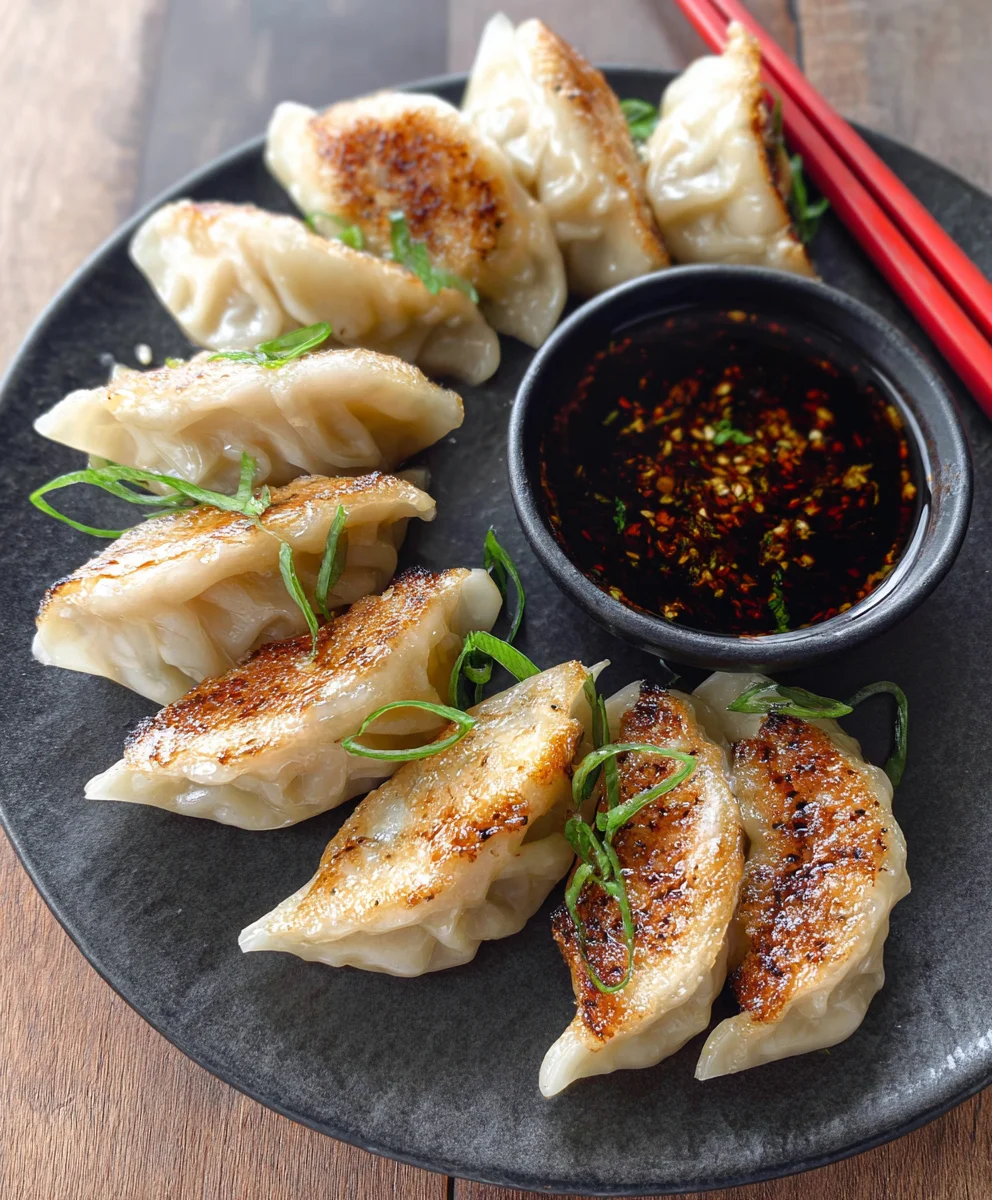 Best Chicken Potstickers - Pan Fried Dumplings Recipe