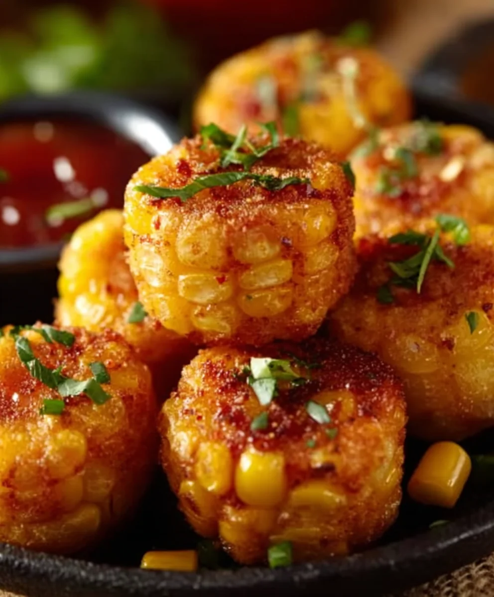 Spicy Mexican Corn Bites- Easy Appetizer Recipe