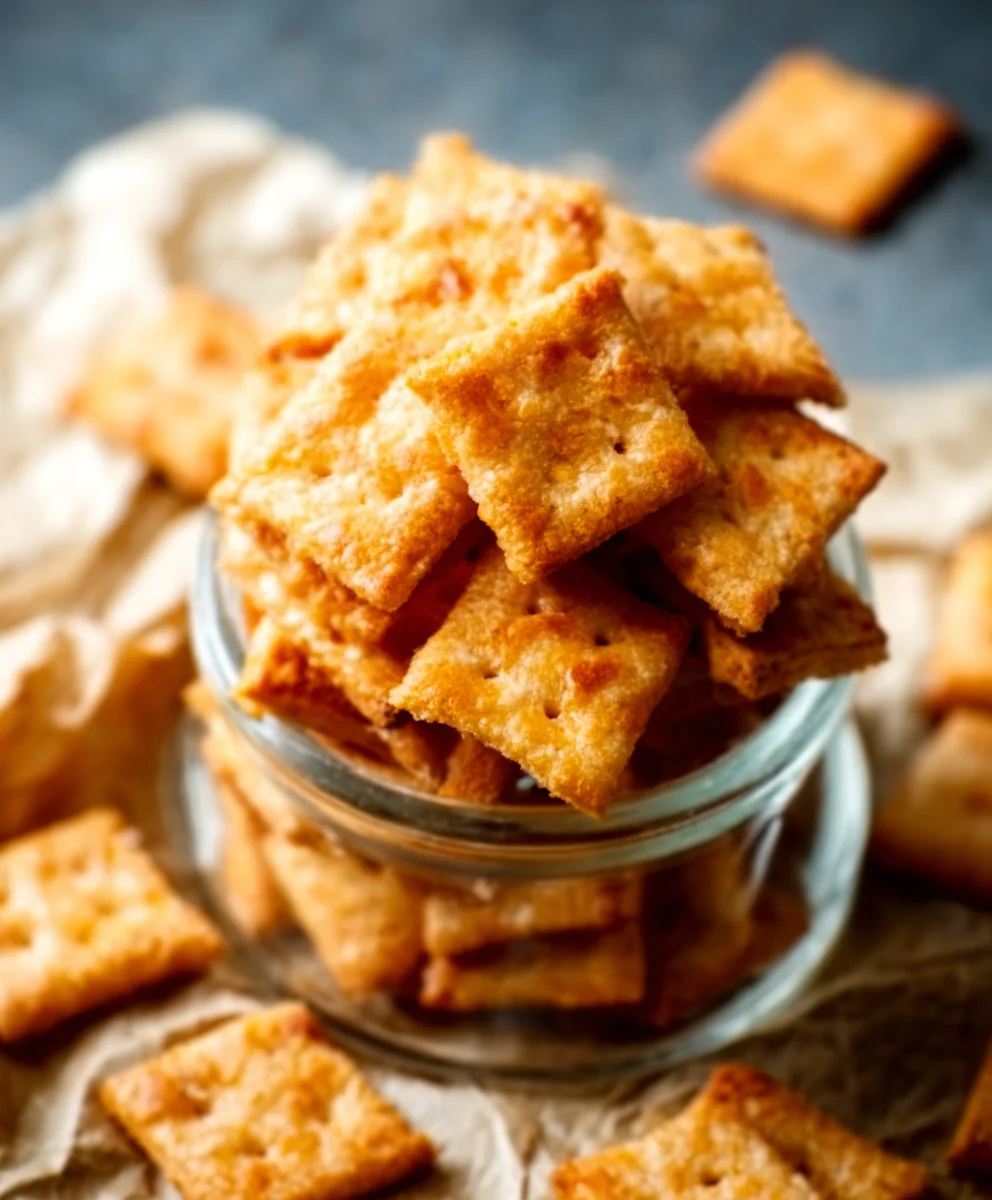 Sourdough Cheese Crackers- Delicious Homemade Recipe