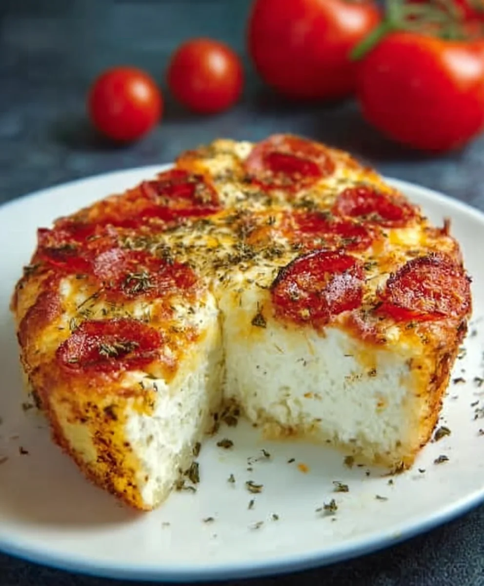 Pizza Cottage Cheese Bake - Easy & Delicious