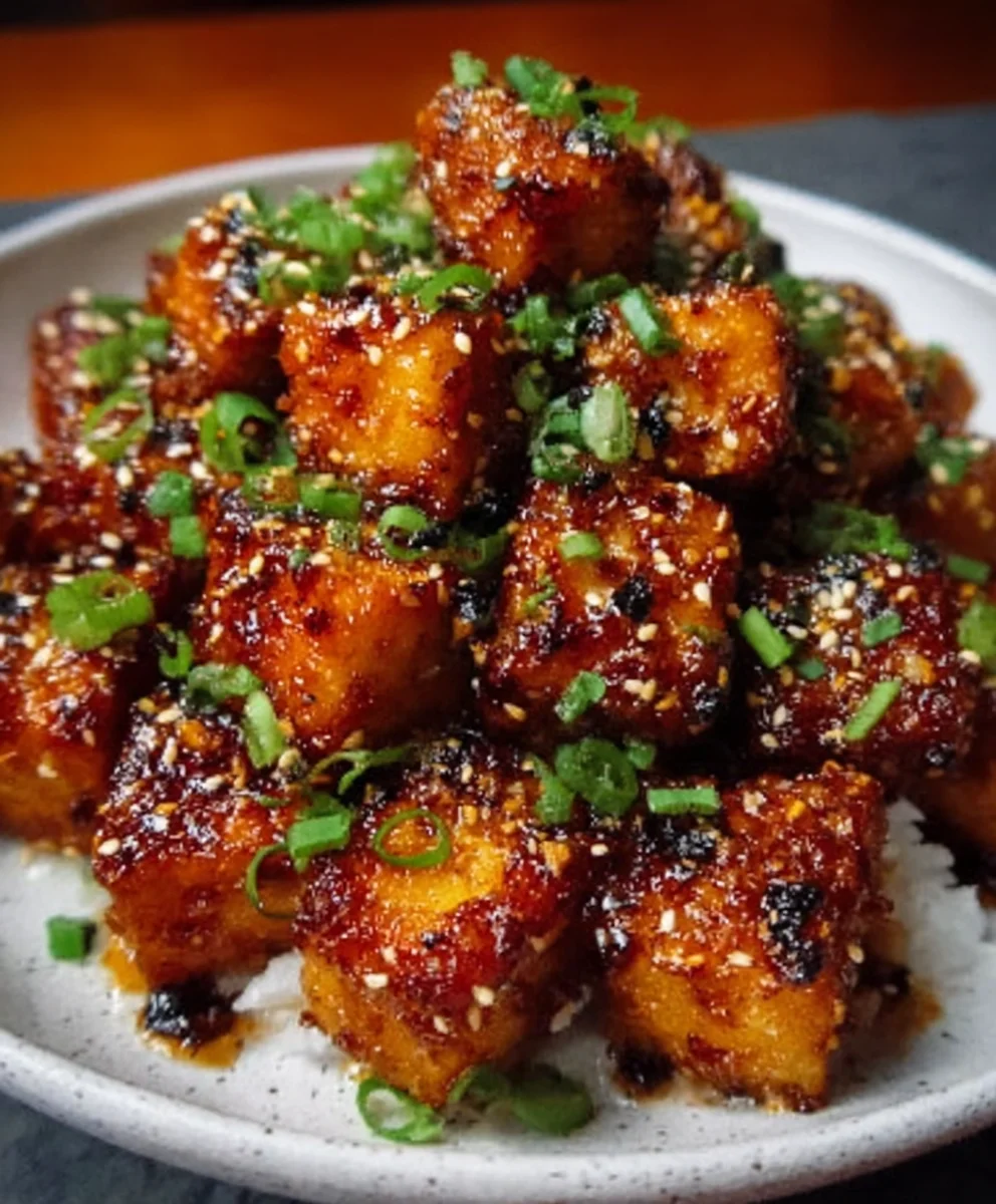 Crispy Honey Garlic Tofu - You'll Be Amazed