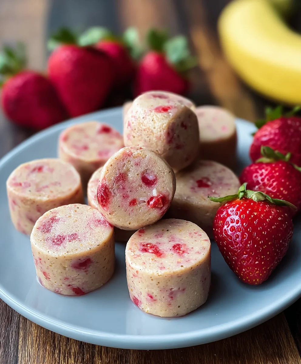 Strawberry Banana Dog Smoothie Bites-Healthy Treat