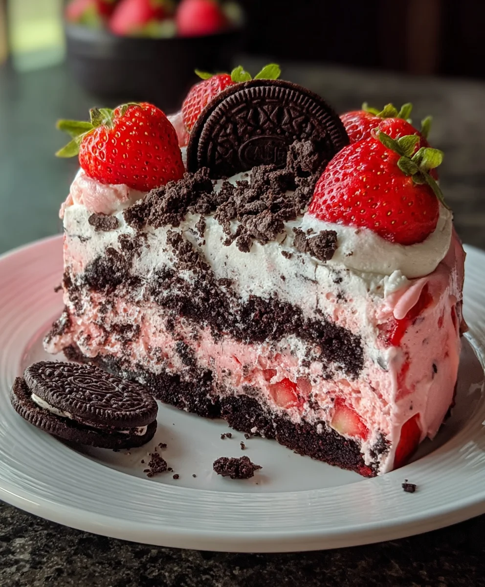 Strawberry Oreo Cake- Delicious Summer Dessert Recipe