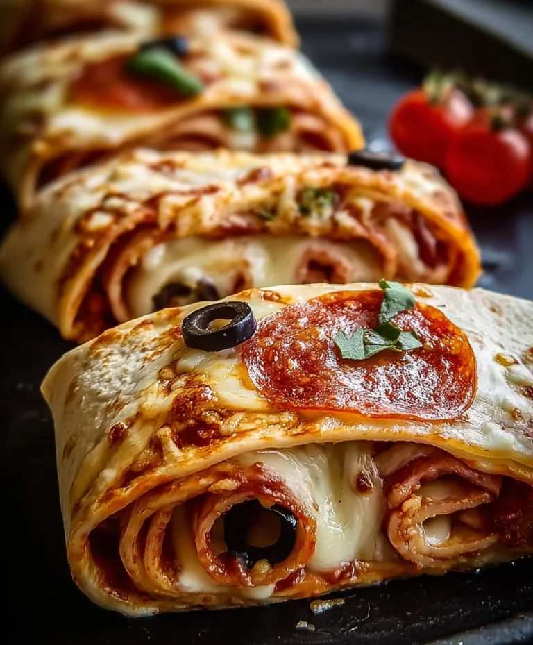 Easy Baked Pizza Wraps Recipe – Quick Dinner Delight