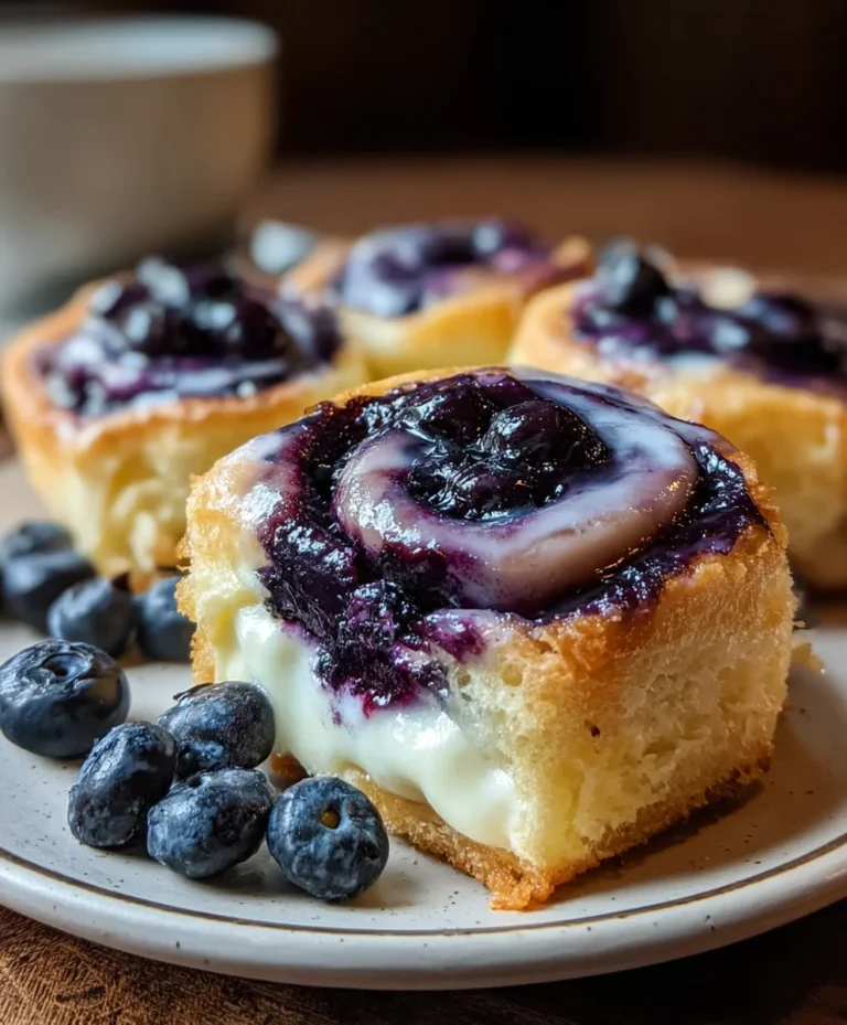 Blueberry Cheesecake Rolls-Sweet Creamy Dessert Idea
