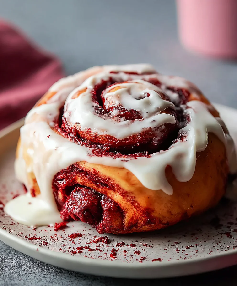 Red Velvet Cinnamon Rolls From Scratch-Easy Recipe