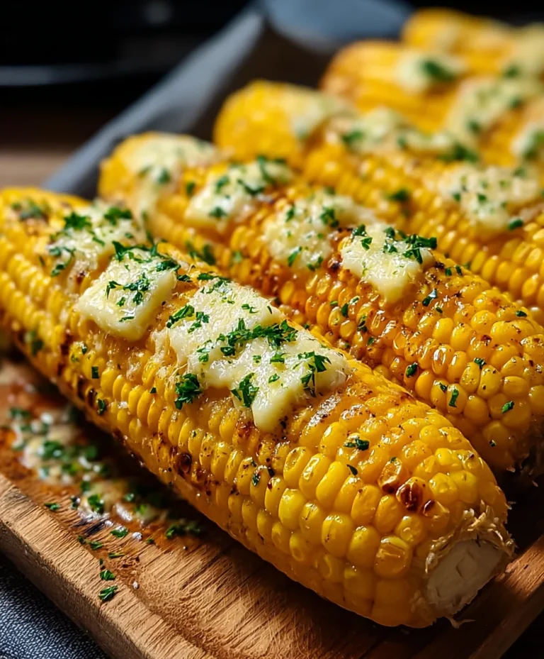 Cheesy Garlic Butter Corn on the Cob Recipe