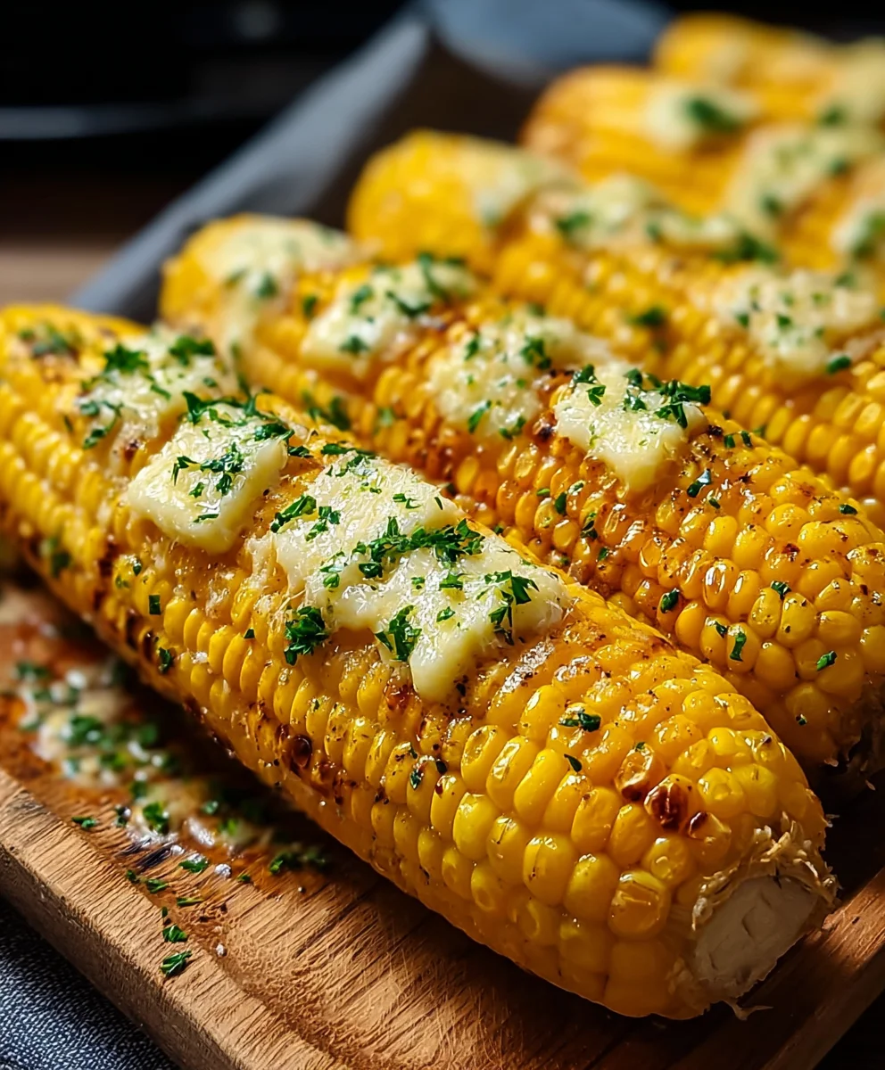 Cheesy Garlic Butter Corn on the Cob Recipe