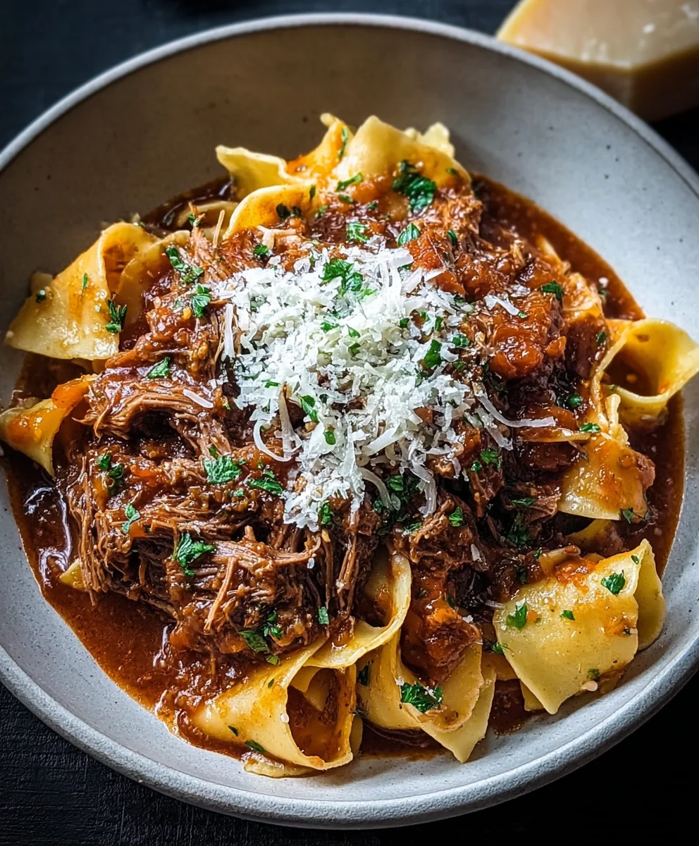 Easy Slow Cooker Beef Ragu - Flavorful & Simple