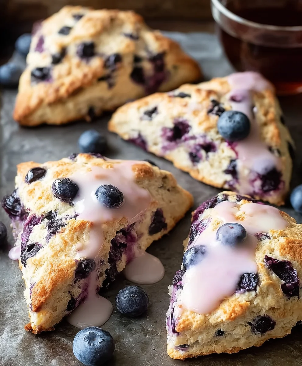 Easy Blueberry Scones Recipe-Fluffy & Delicious