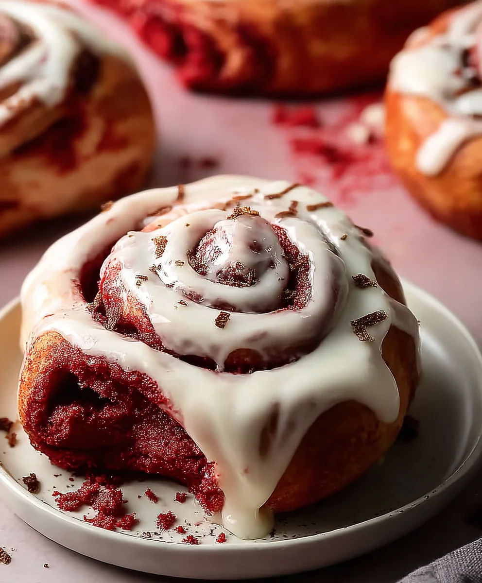Red Velvet Cinnamon Rolls From Scratch-Easy Recipe