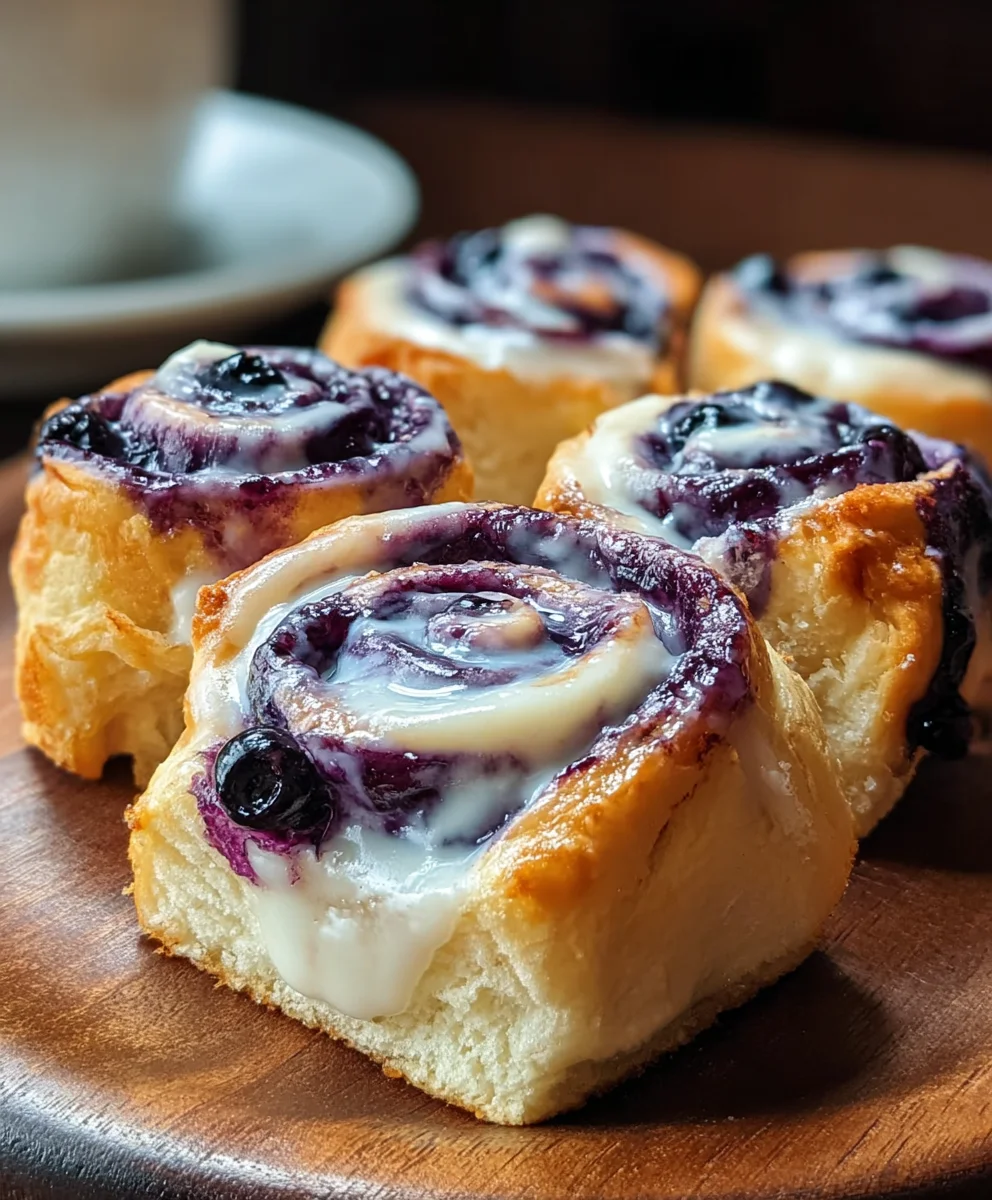 Blueberry Cheesecake Rolls-Sweet Creamy Dessert Idea