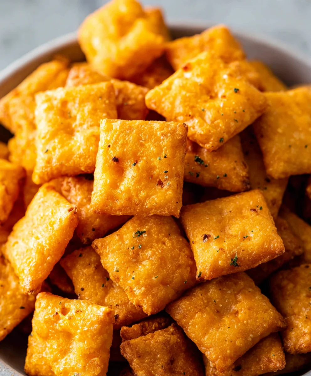 Homemade Cheez-Its - Easy Cheesy Baked Snack Crackers