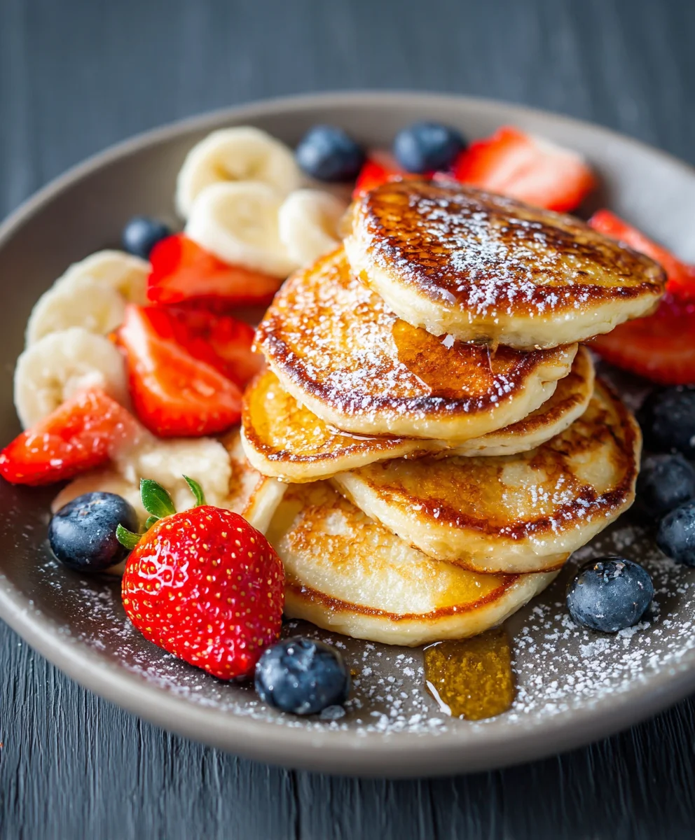 Fluffy Cottage Cheese Pancakes - Easy & Delicious Recipe